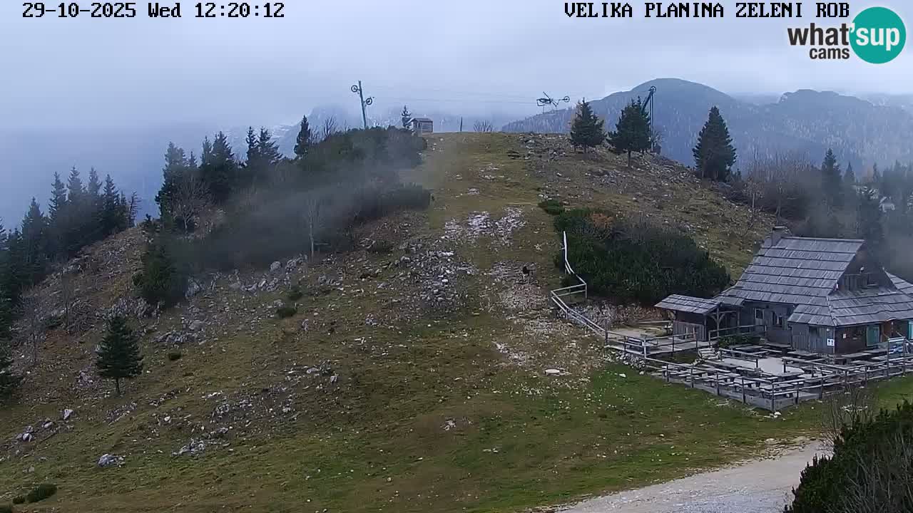 Zeleni Rob – kamera v živo | Velika Planina