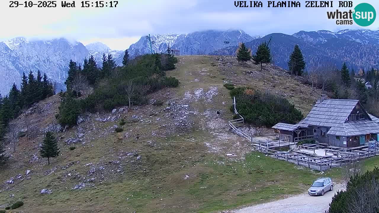 Zeleni Rob – kamera v živo | Velika Planina