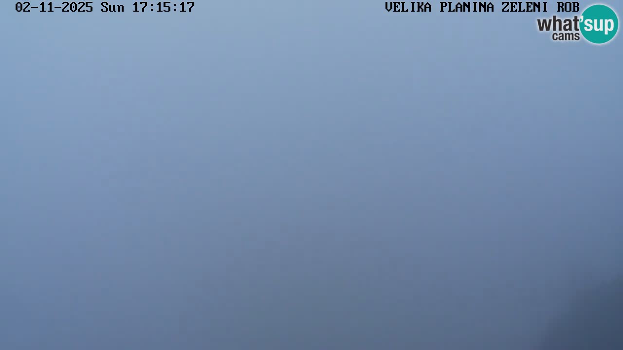 Zeleni Rob – kamera v živo | Velika Planina