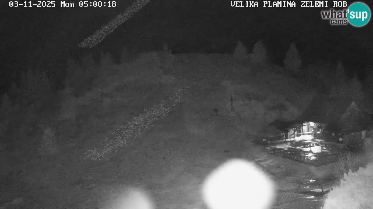 Zeleni Rob – kamera v živo | Velika Planina