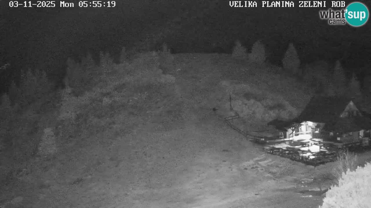 Zeleni Rob – kamera v živo | Velika Planina