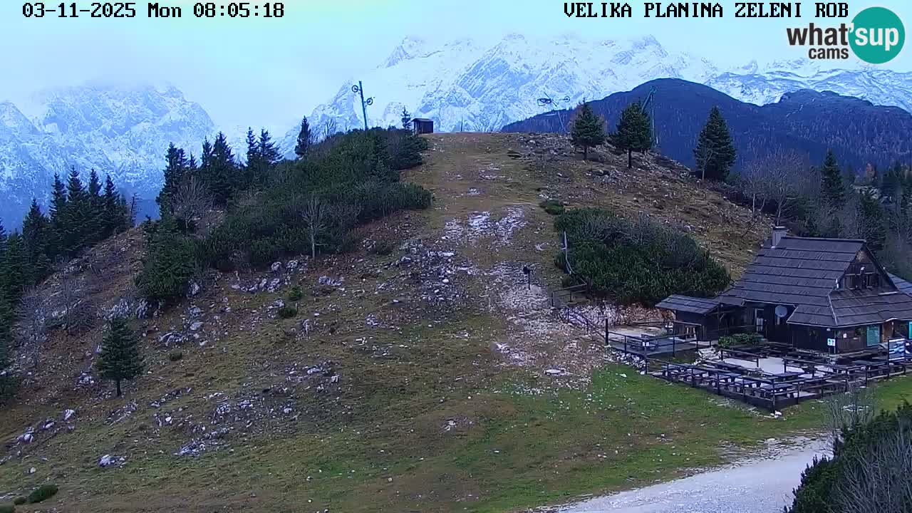 Zeleni Rob – kamera v živo | Velika Planina