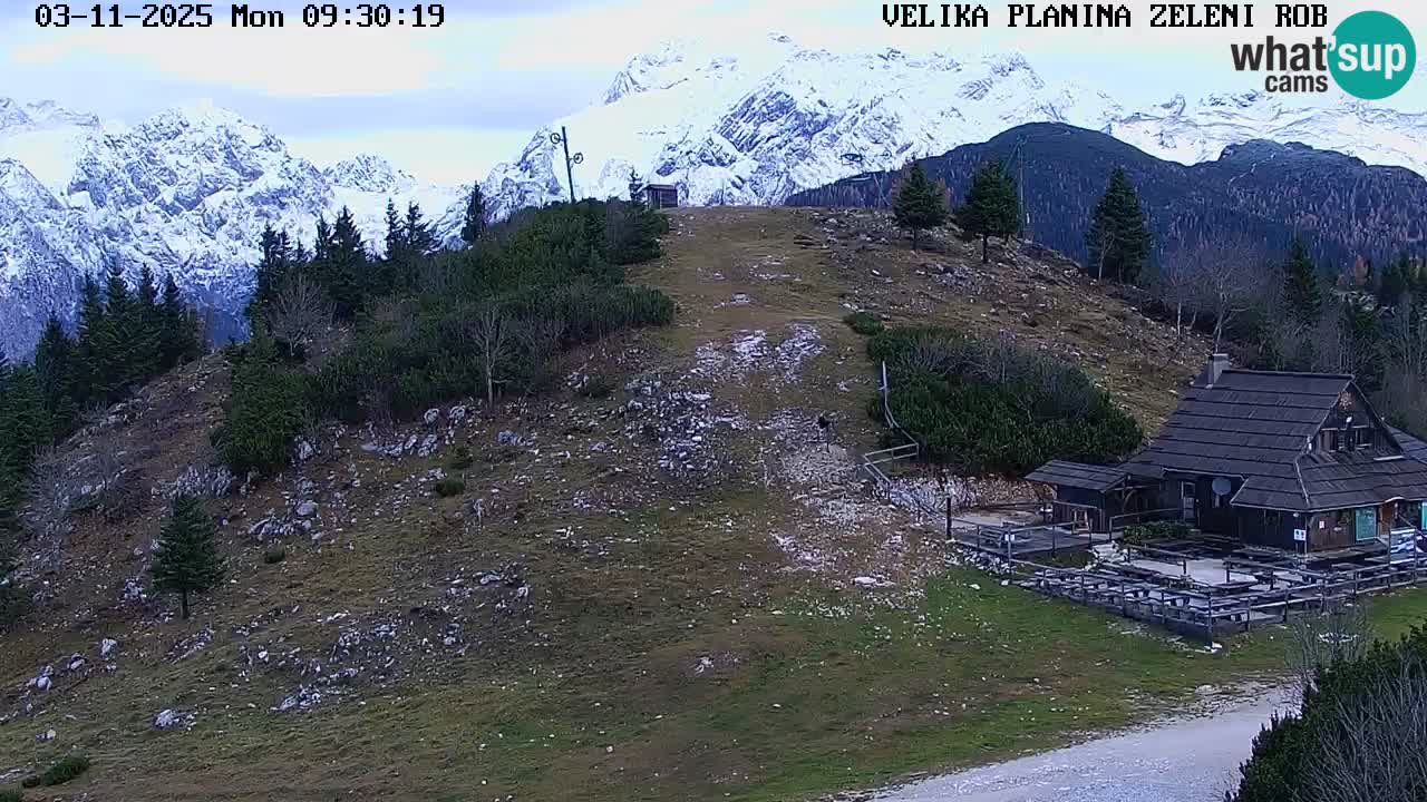 Zeleni Rob | Webcam en vivo Velika Planina