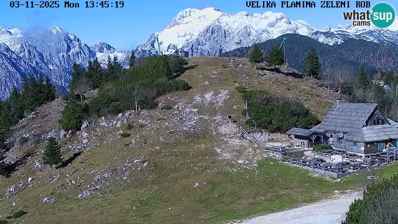 Zeleni Rob – kamera v živo | Velika Planina