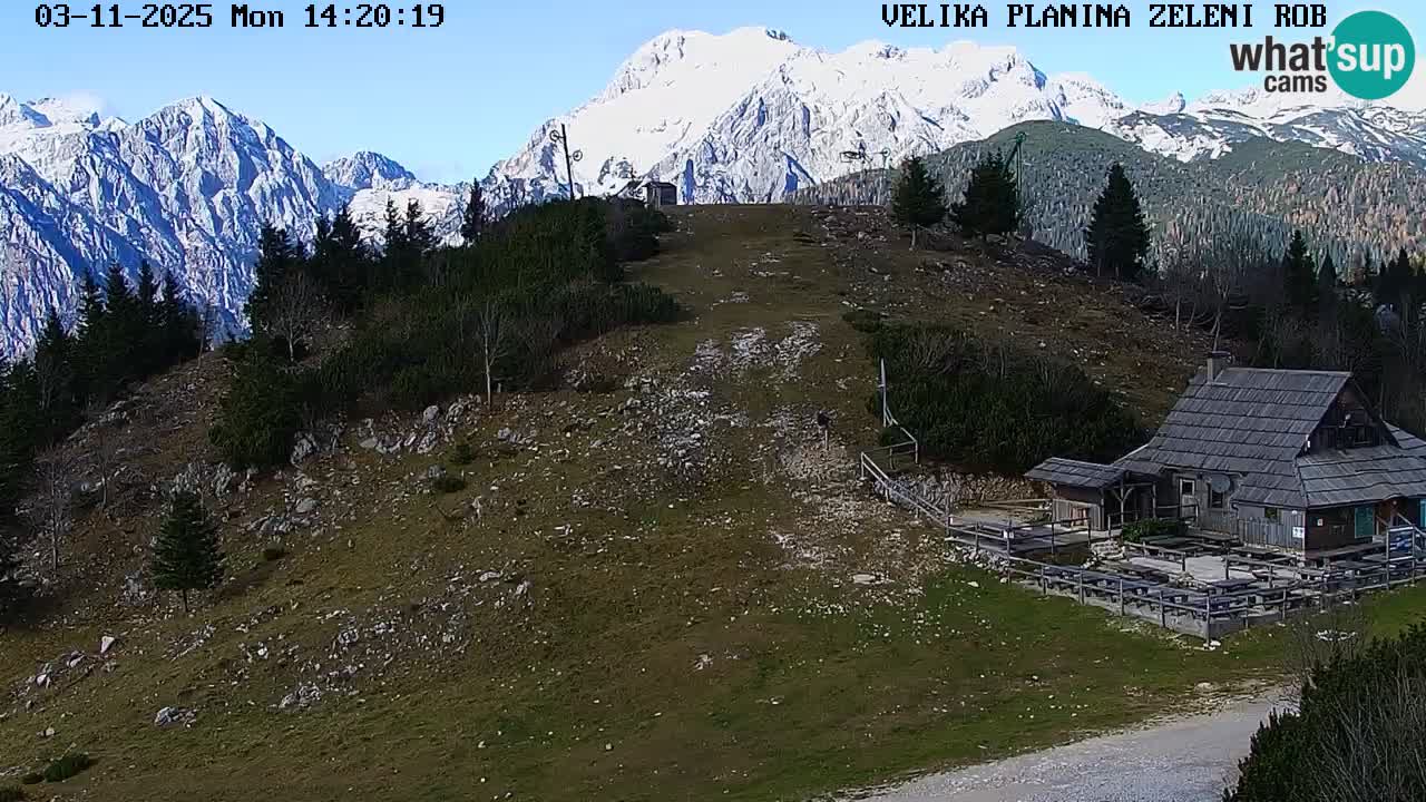 Zeleni Rob | Webcam en vivo Velika Planina