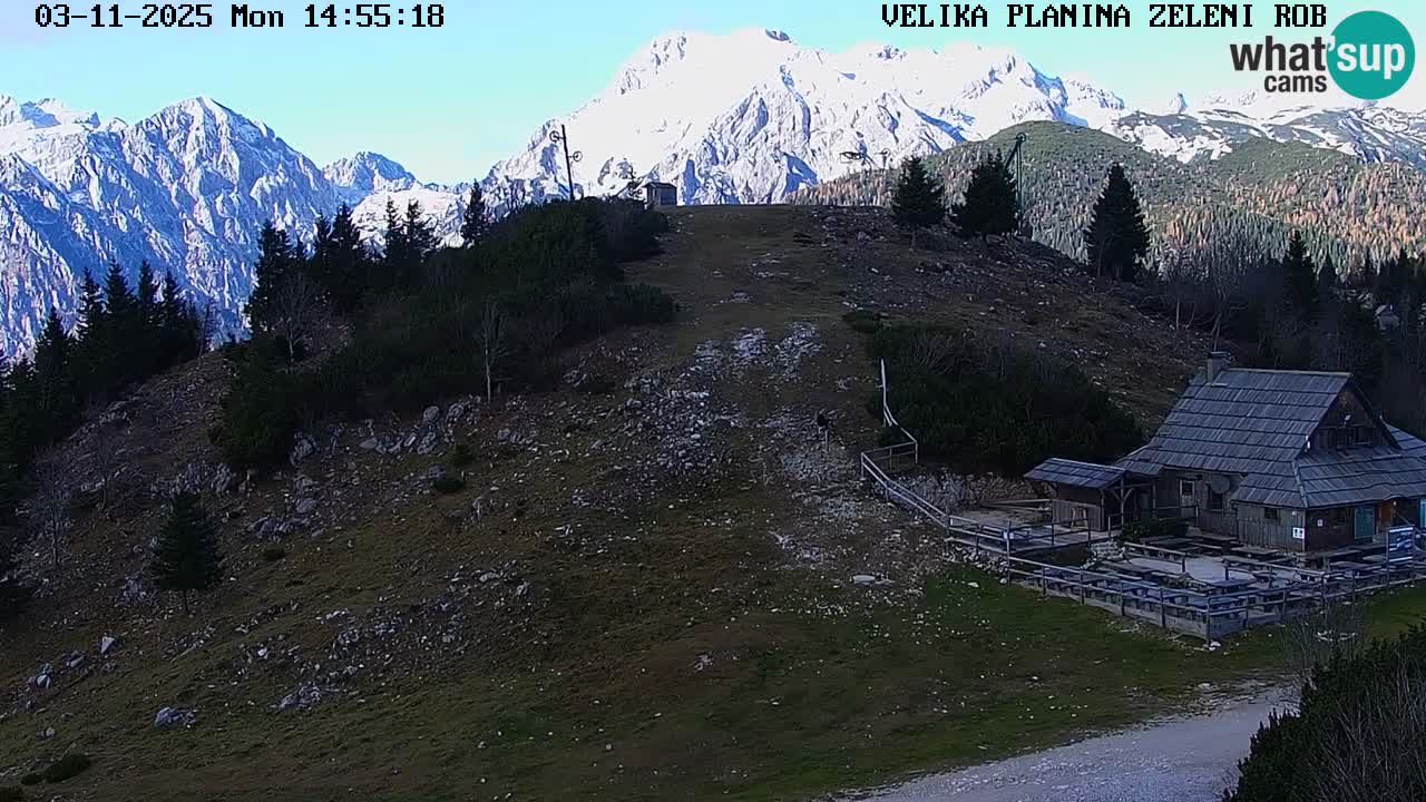 Zeleni Rob | Webcam en vivo Velika Planina