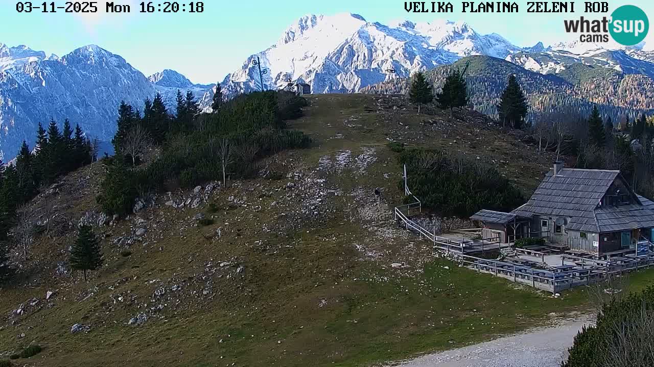 Zeleni Rob | Webcam en vivo Velika Planina