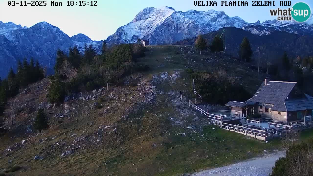 Zeleni Rob | Webcam en vivo Velika Planina