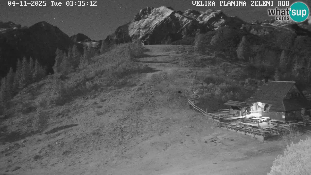 Zeleni Rob | Webcam en vivo Velika Planina