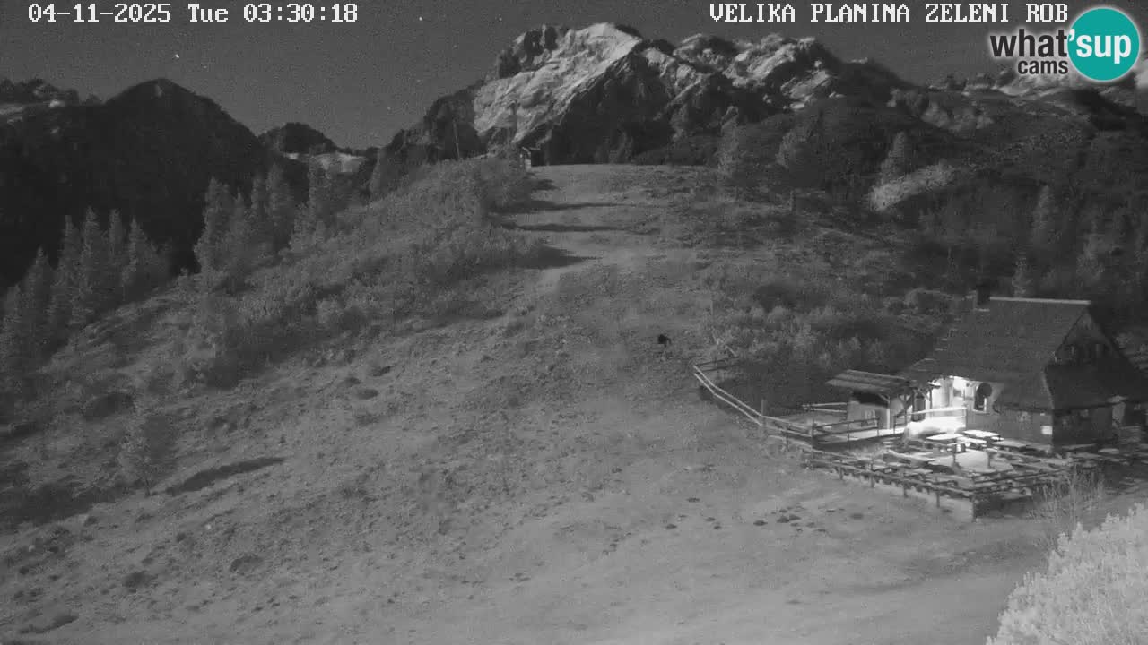 Zeleni Rob – kamera v živo | Velika Planina