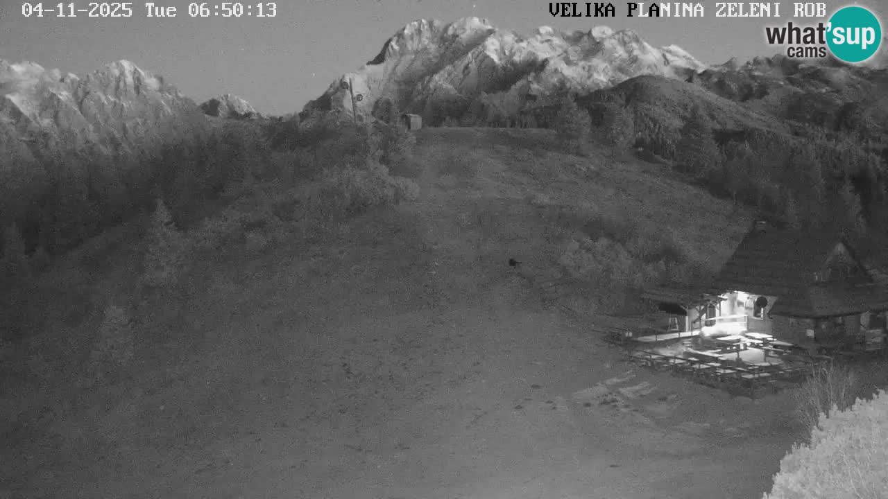 Zeleni Rob – kamera v živo | Velika Planina