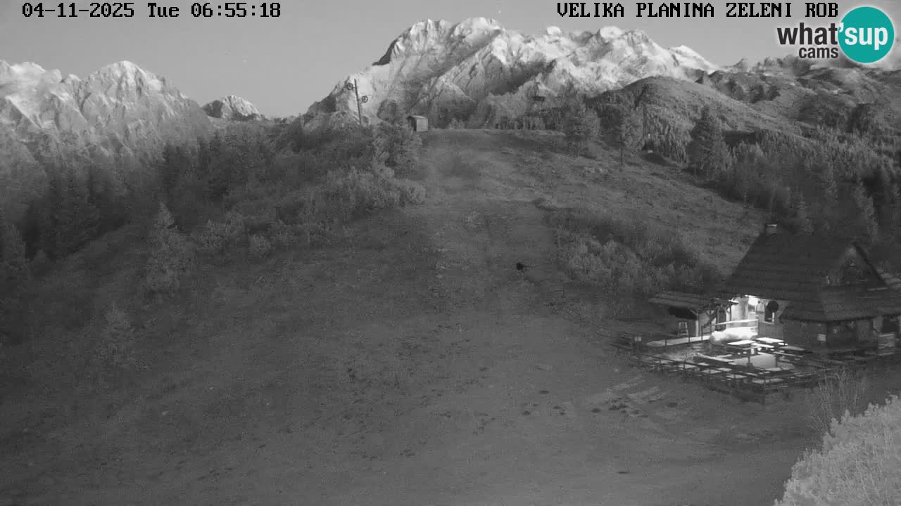 Zeleni Rob – kamera v živo | Velika Planina