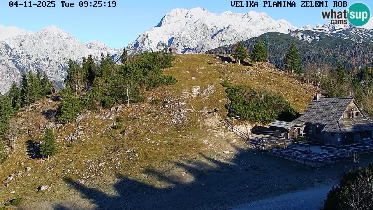 Zeleni Rob | Webcam en vivo Velika Planina