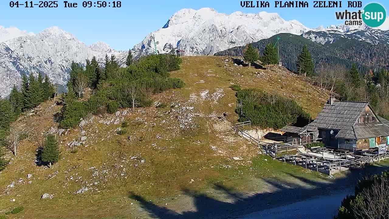 Zeleni Rob | Webcam en vivo Velika Planina