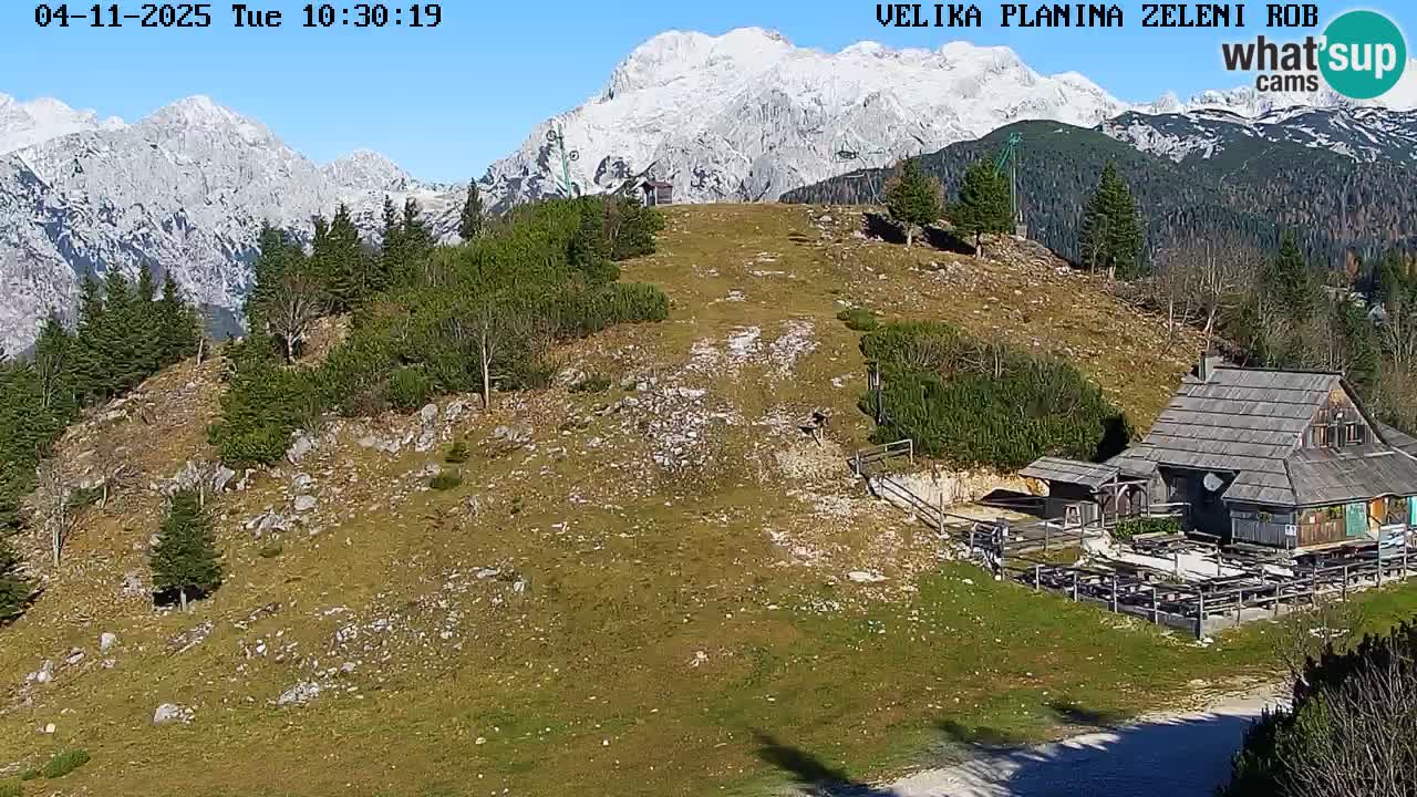 Zeleni Rob – kamera v živo | Velika Planina