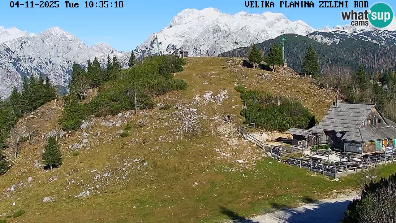 Zeleni Rob | Webcam en vivo Velika Planina