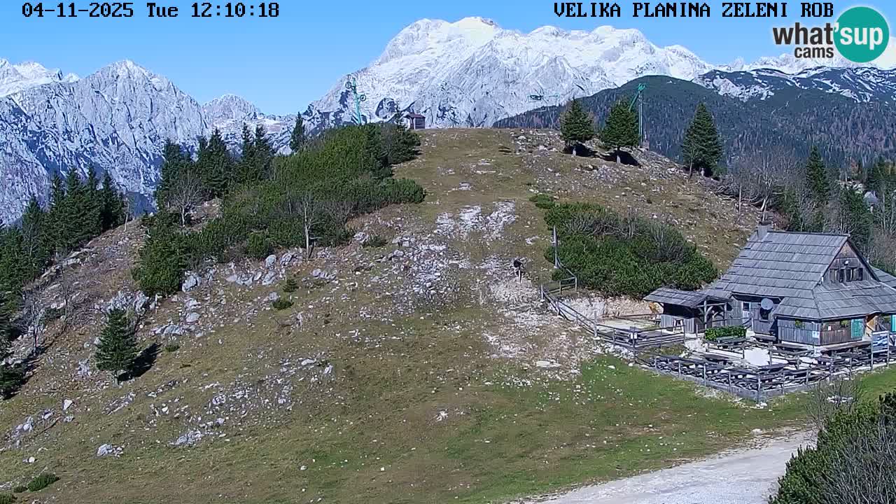Zeleni Rob – kamera v živo | Velika Planina