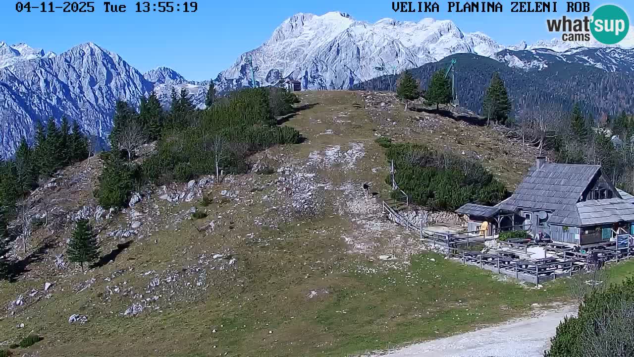 Zeleni Rob – kamera v živo | Velika Planina