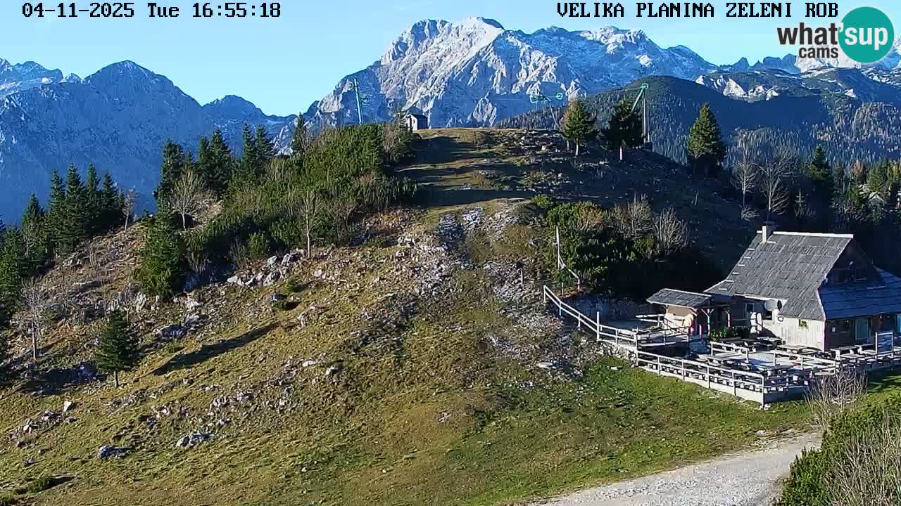 Zeleni Rob | Webcam en vivo Velika Planina