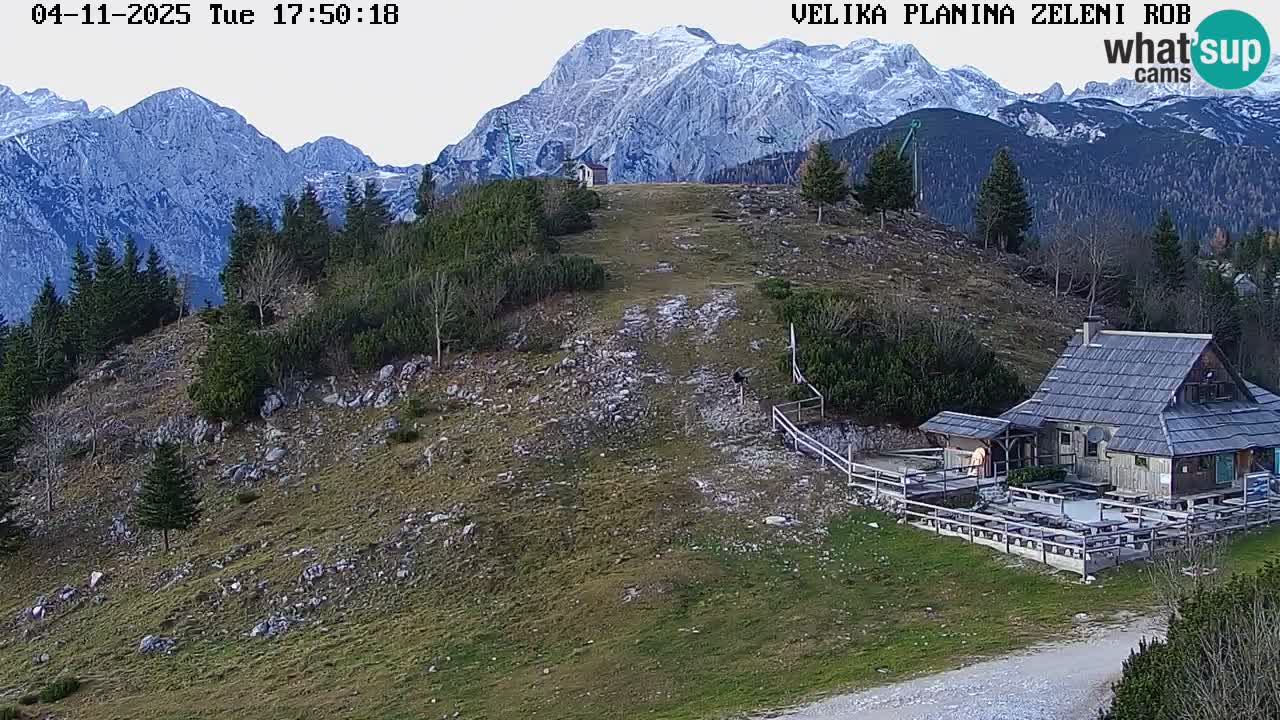 Zeleni Rob – kamera v živo | Velika Planina