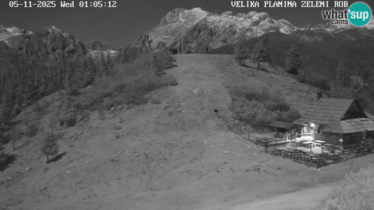 Zeleni Rob – kamera v živo | Velika Planina