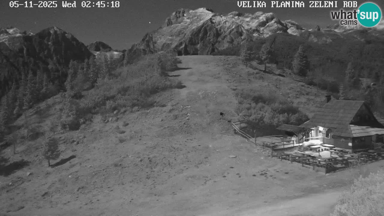 Zeleni Rob – kamera v živo | Velika Planina