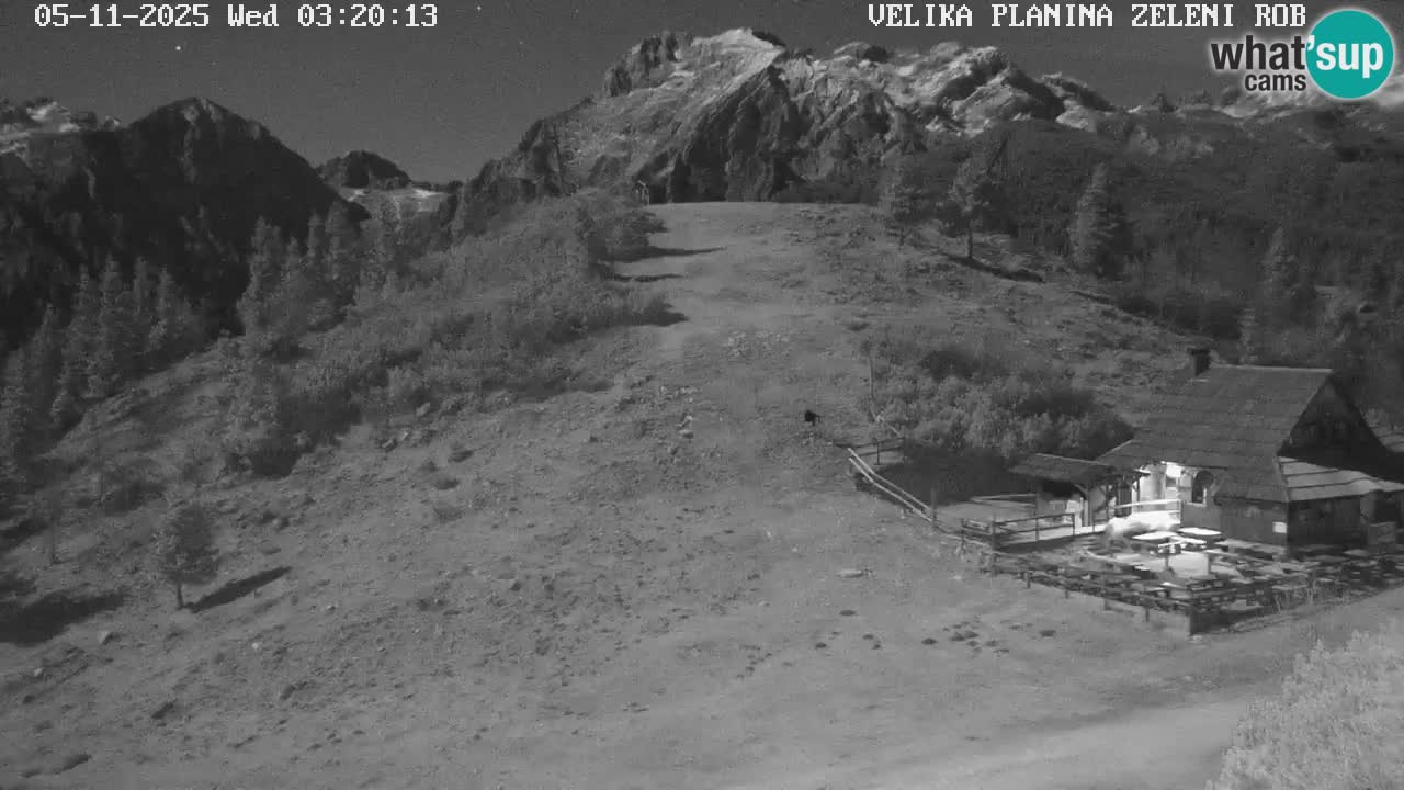 Zeleni Rob | Webcam en vivo Velika Planina