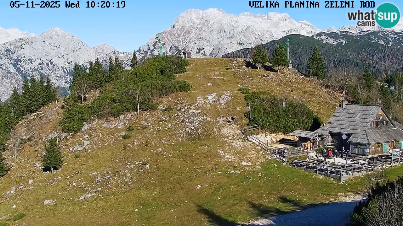 Zeleni Rob – kamera v živo | Velika Planina