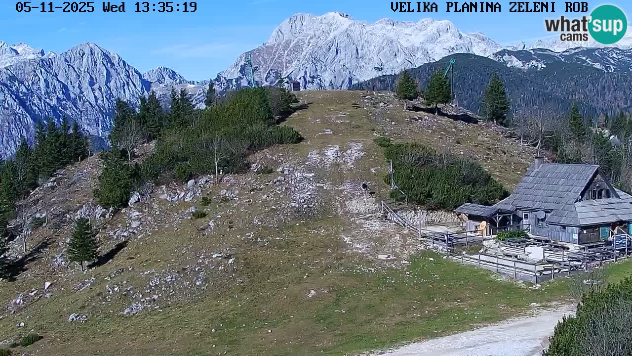 Zeleni Rob – kamera v živo | Velika Planina