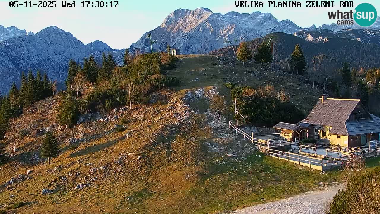 Zeleni Rob – kamera v živo | Velika Planina