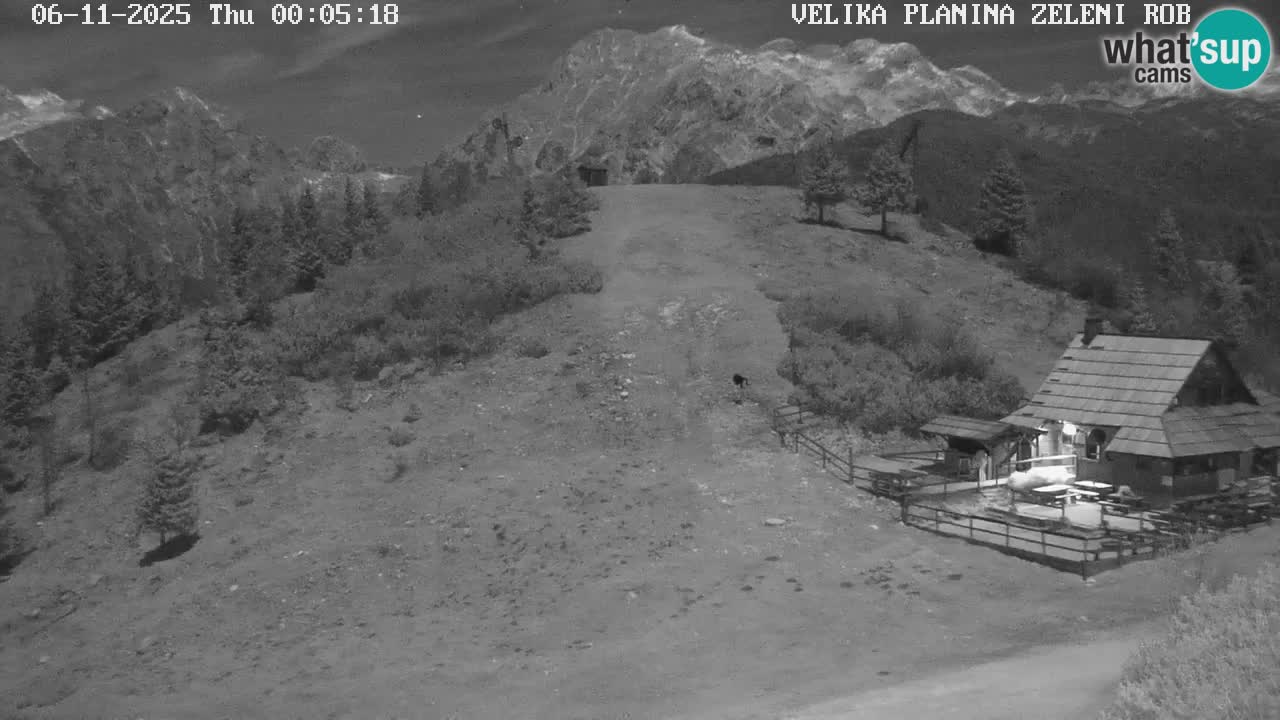 Zeleni Rob – kamera v živo | Velika Planina