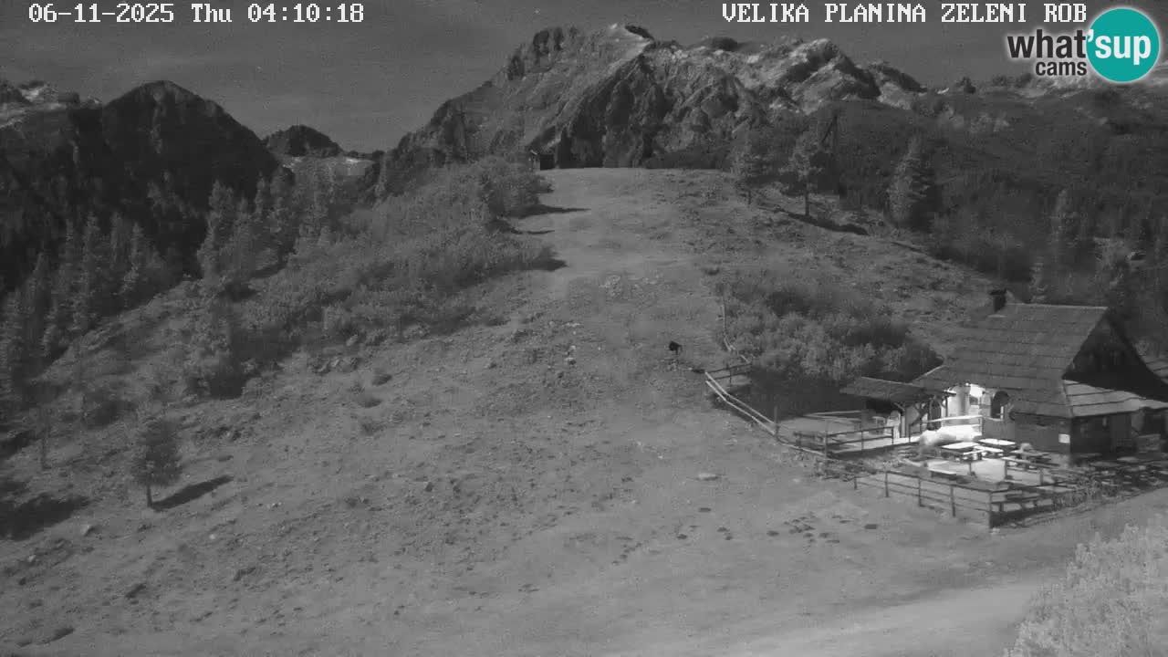 Zeleni Rob | Webcam en vivo Velika Planina