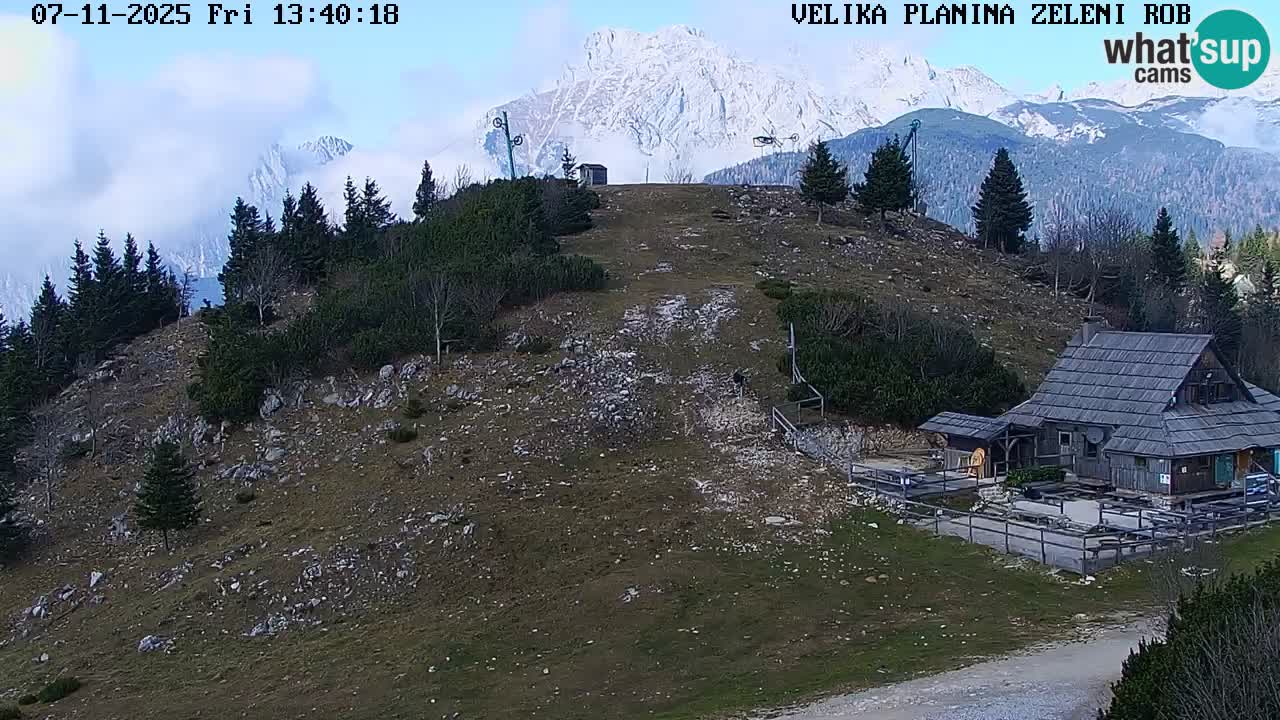 Zeleni Rob – kamera v živo | Velika Planina