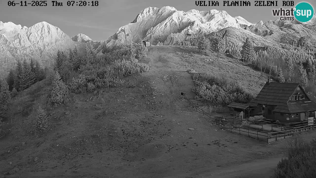 Zeleni Rob | Webcam en vivo Velika Planina