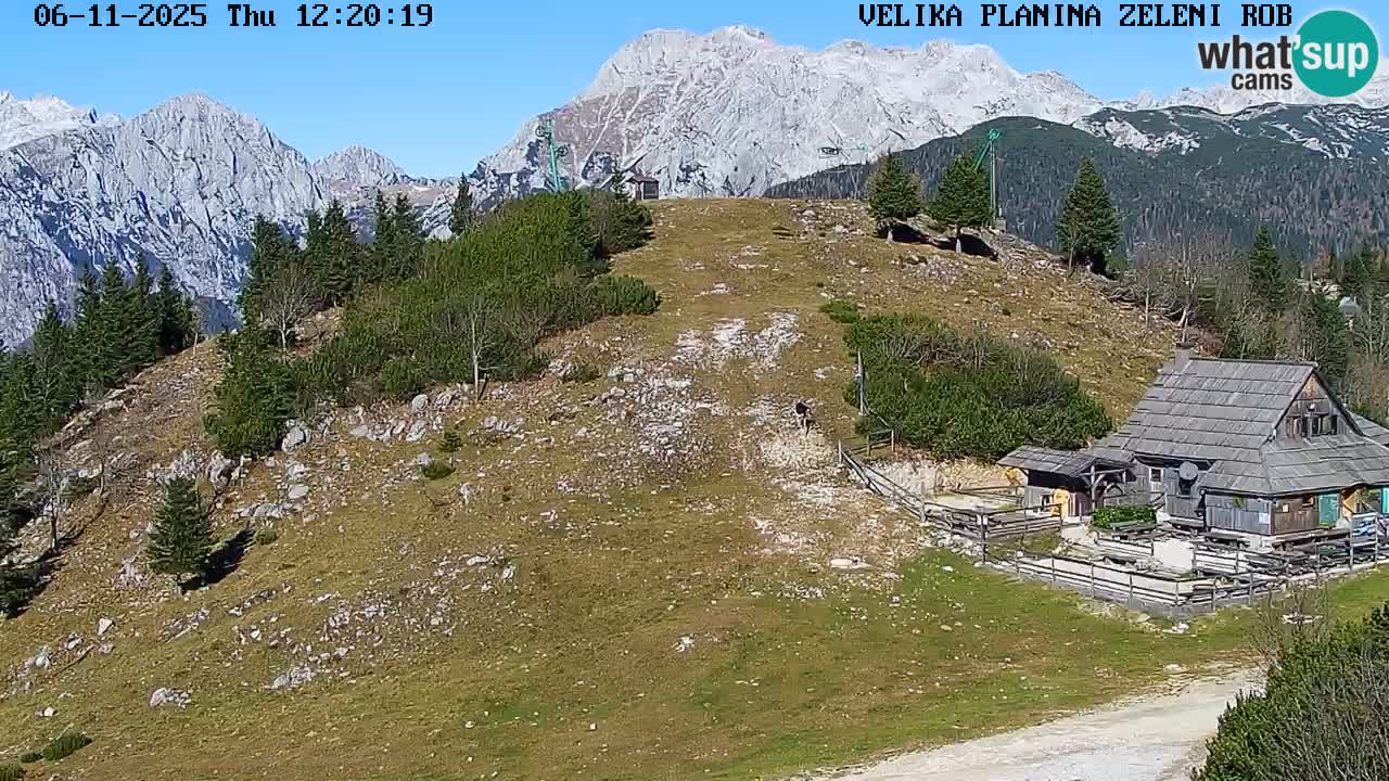 Zeleni Rob | Webcam en vivo Velika Planina