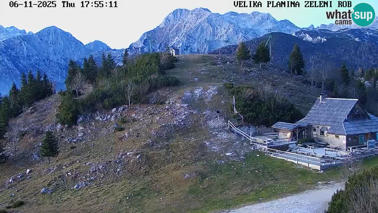 Zeleni Rob | Webcam en vivo Velika Planina