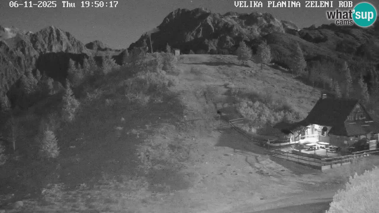 Zeleni Rob | Webcam en vivo Velika Planina