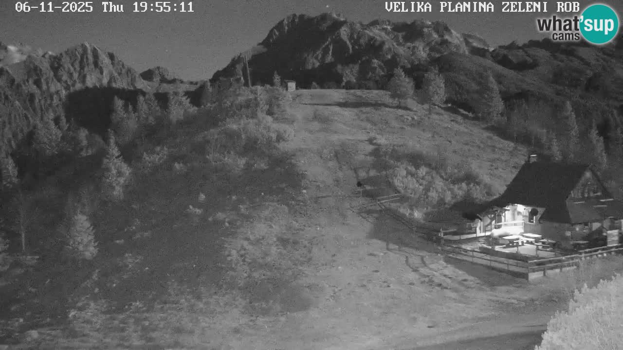 Zeleni Rob | Webcam en vivo Velika Planina