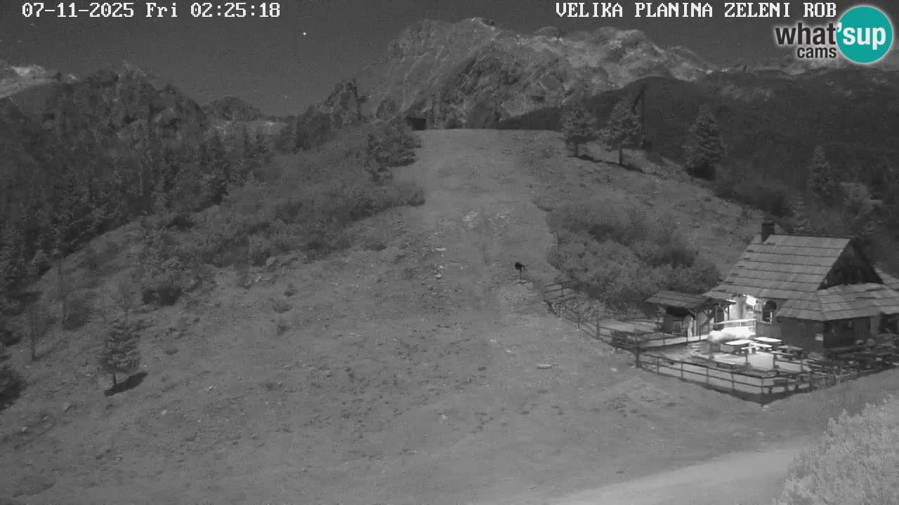 Zeleni Rob | Webcam en vivo Velika Planina