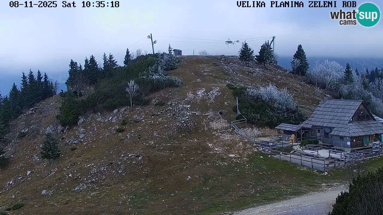 Zeleni Rob | Webcam en vivo Velika Planina