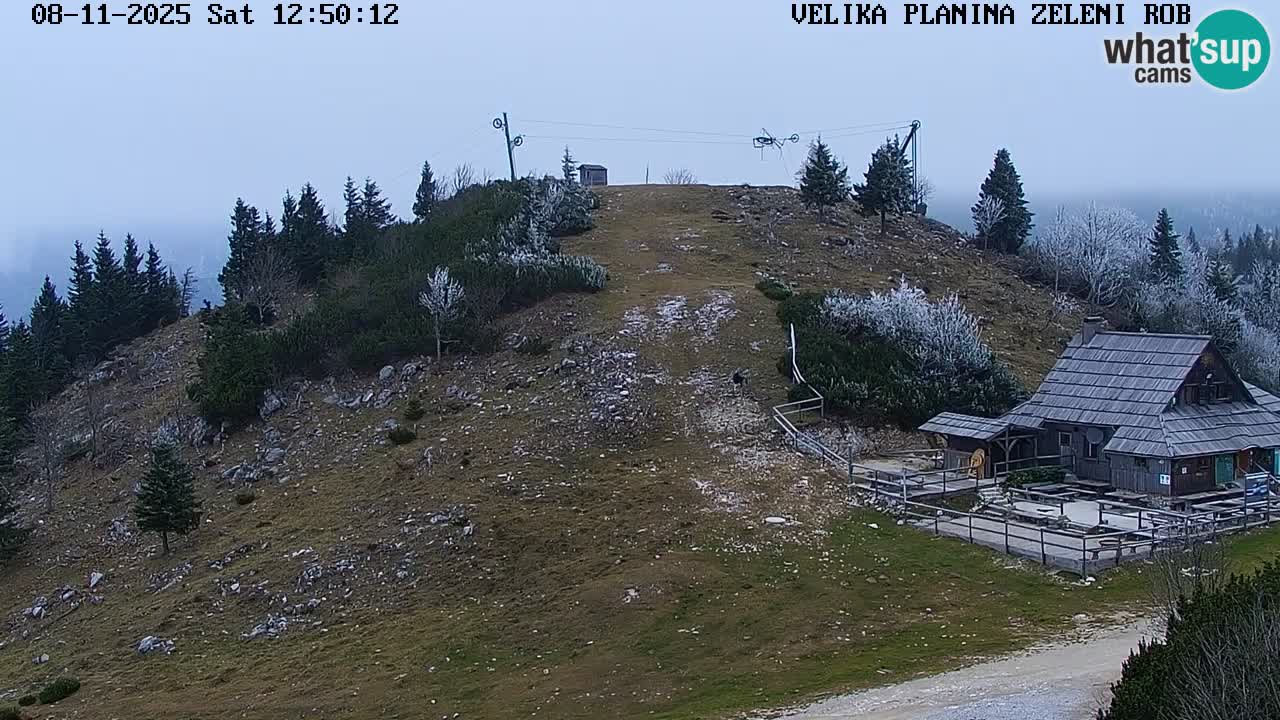 Zeleni Rob – kamera v živo | Velika Planina