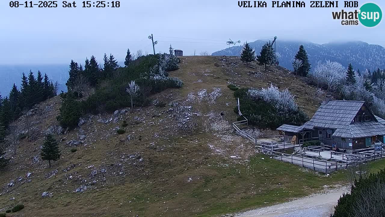 Zeleni Rob – kamera v živo | Velika Planina