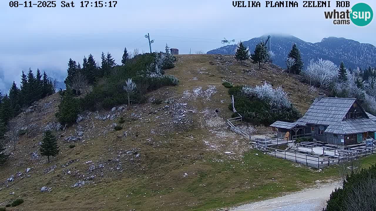 Zeleni Rob – kamera v živo | Velika Planina