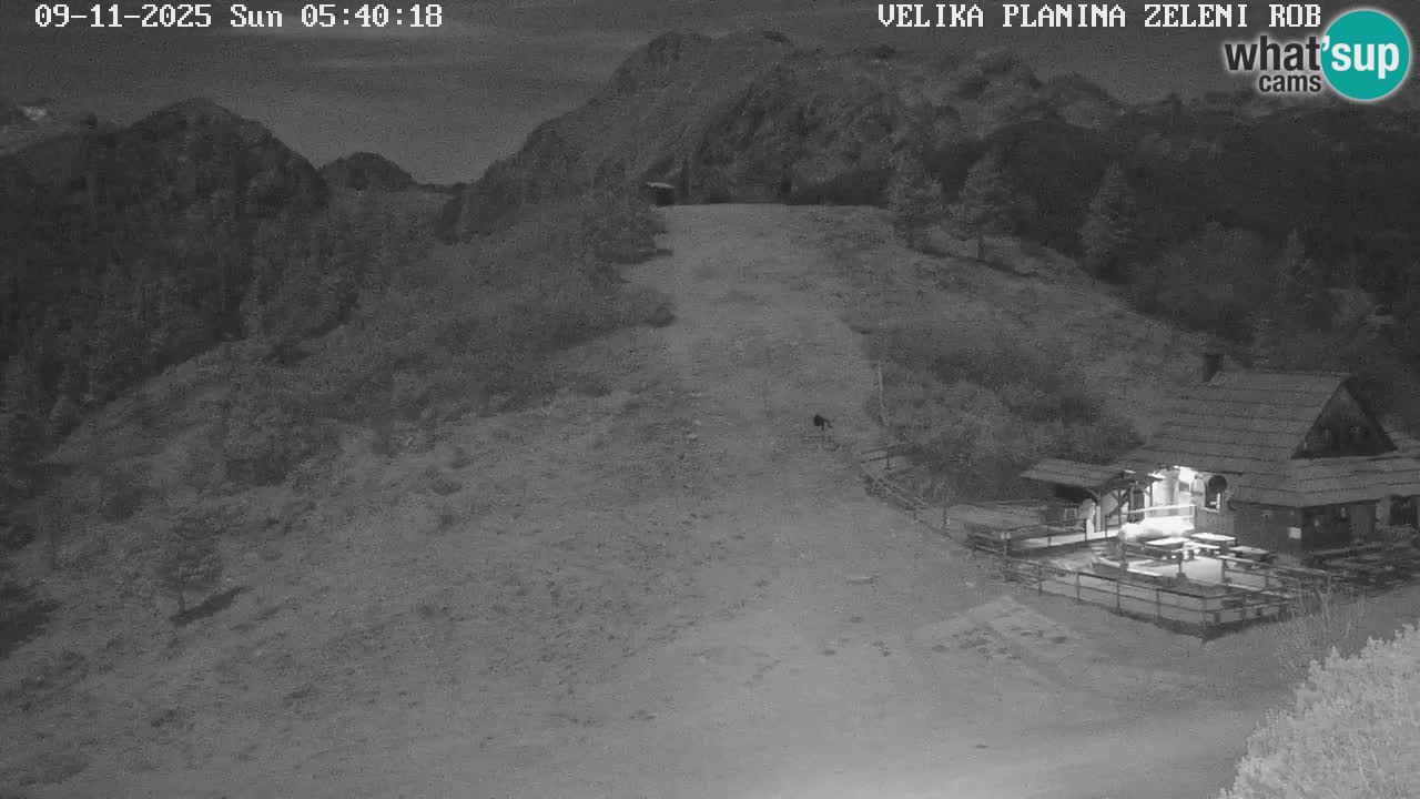 Zeleni Rob – kamera v živo | Velika Planina