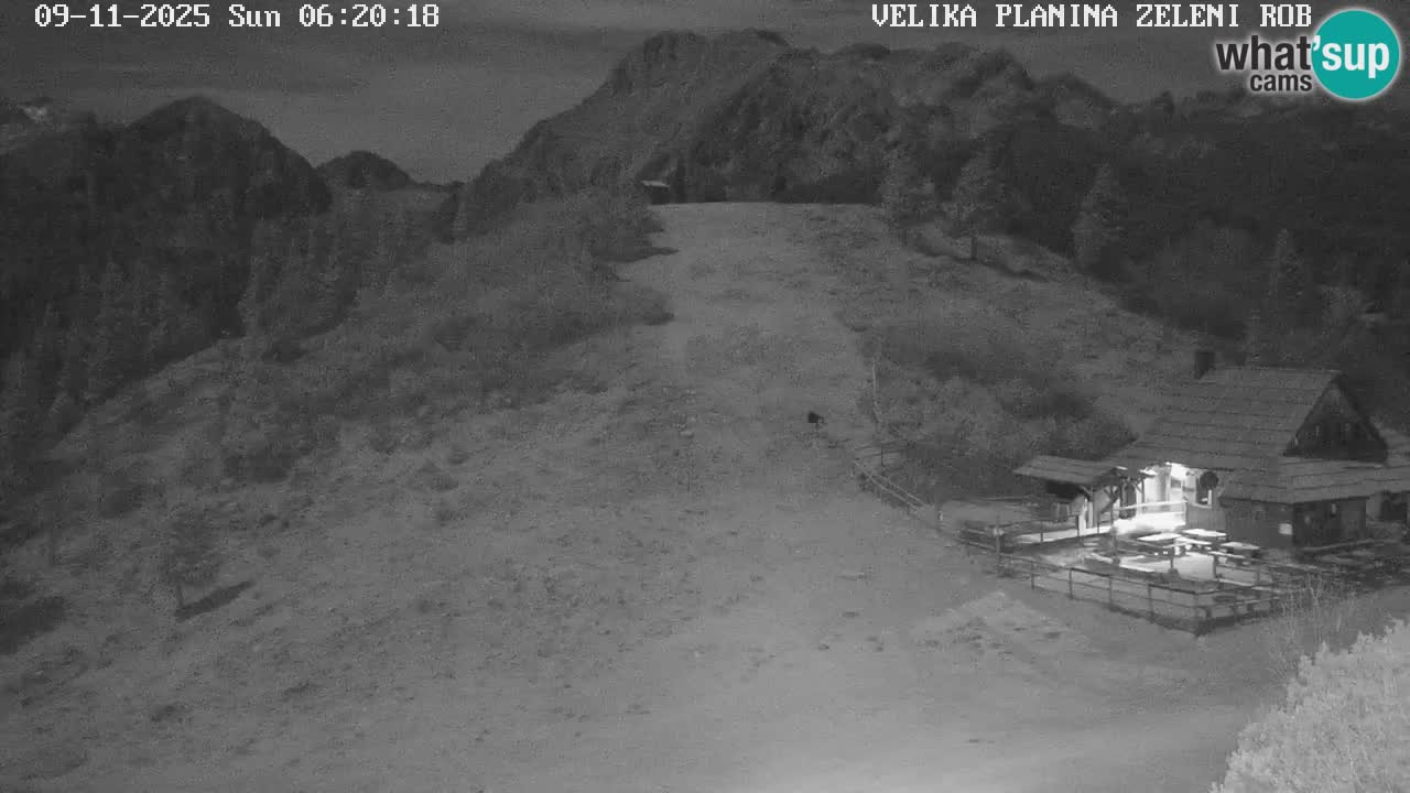 Zeleni Rob | Webcam en vivo Velika Planina