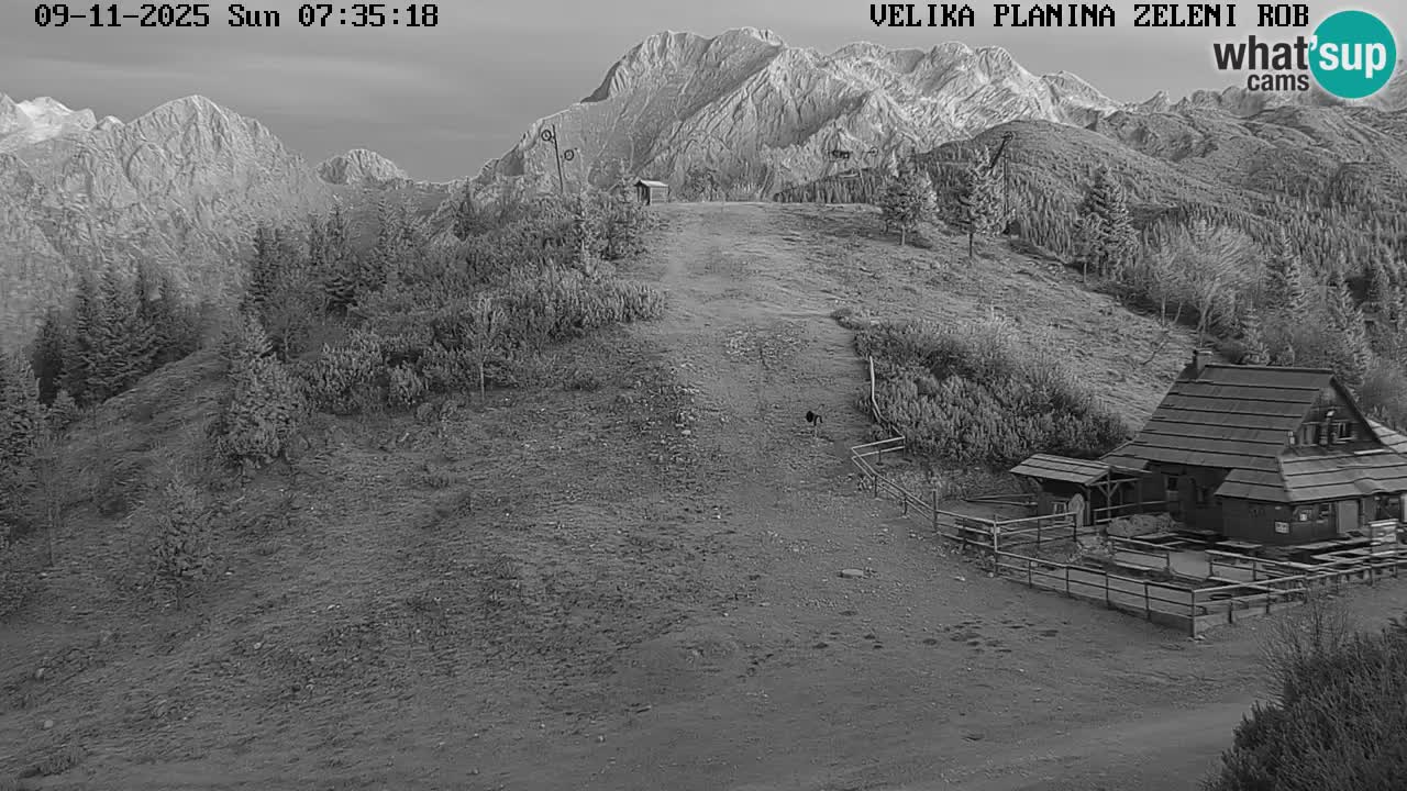 Zeleni Rob | Webcam en vivo Velika Planina