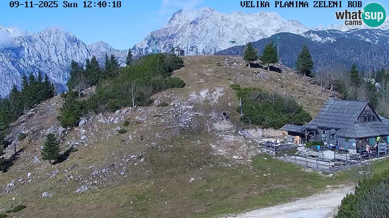 Zeleni Rob | Webcam en vivo Velika Planina