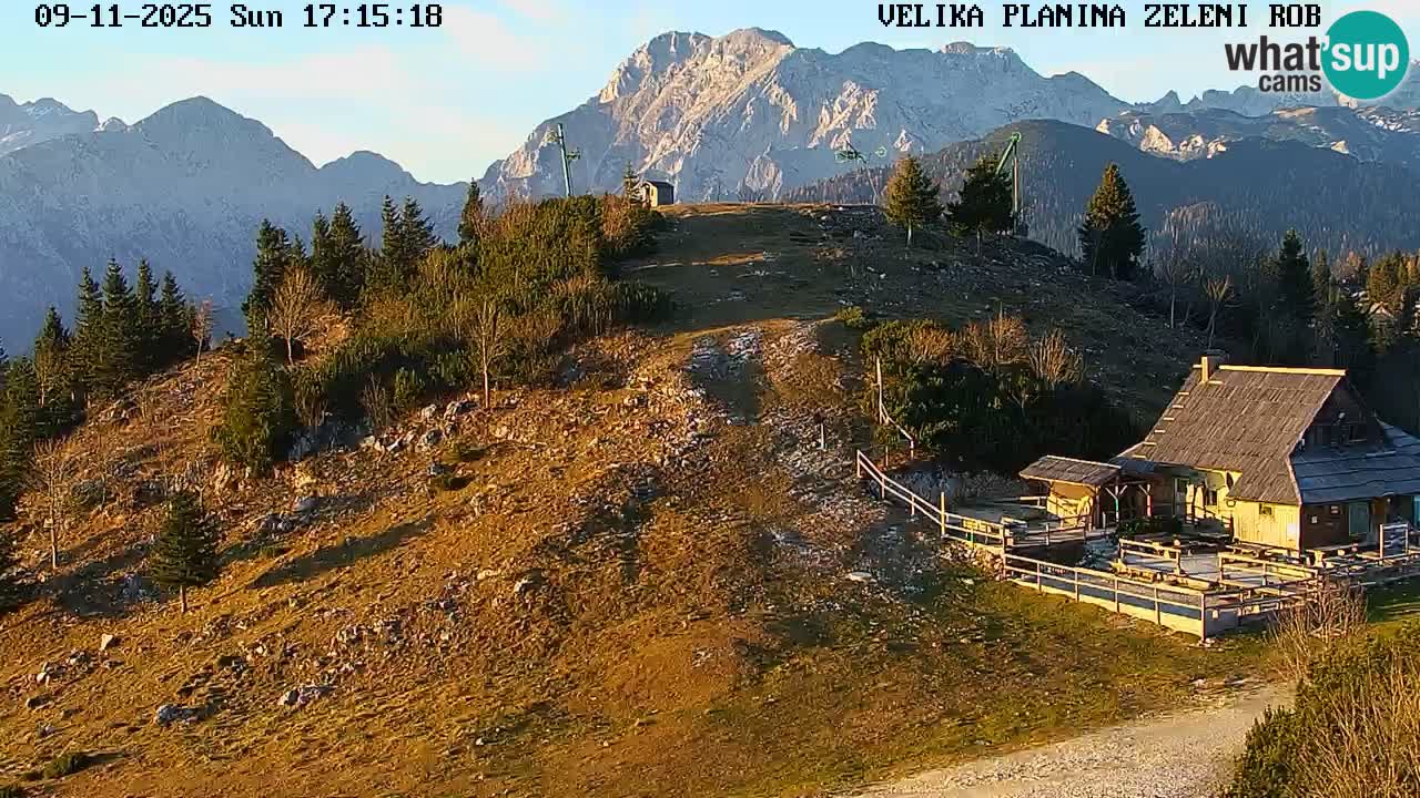 Zeleni Rob | Webcam en vivo Velika Planina