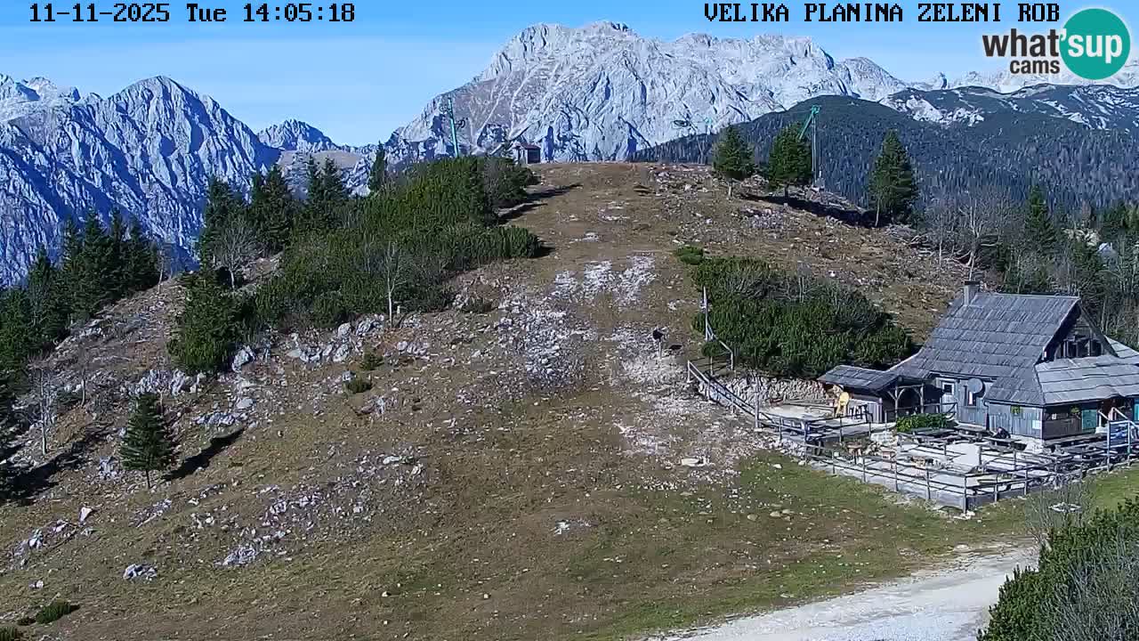 Zeleni Rob | Webcam en vivo Velika Planina