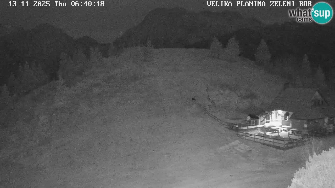 Zeleni Rob | Webcam en vivo Velika Planina